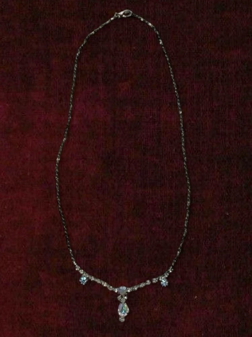Vintage Rhinestone Necklace - Picture 2 of 5